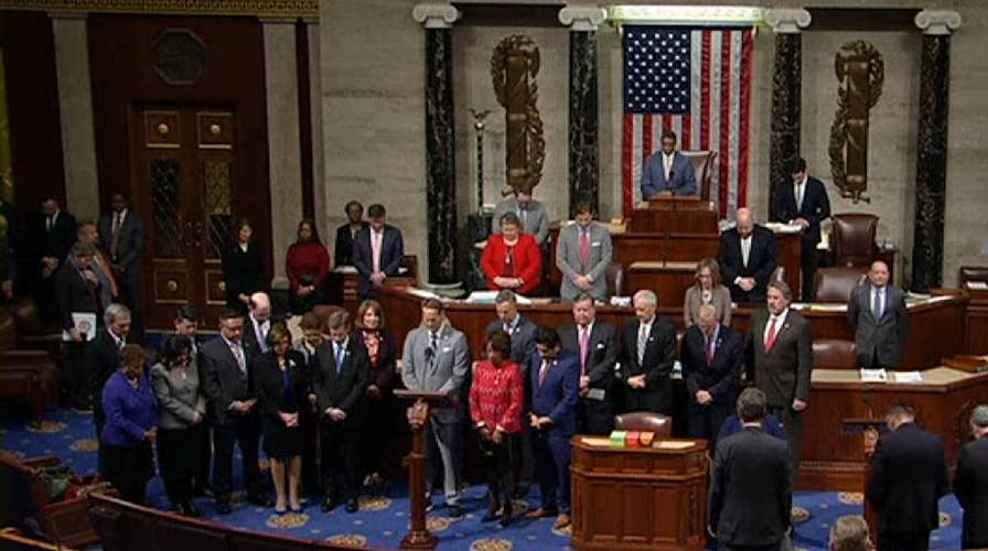 The House of Representatives hold a moment of silence in honor of Kobe Bryant