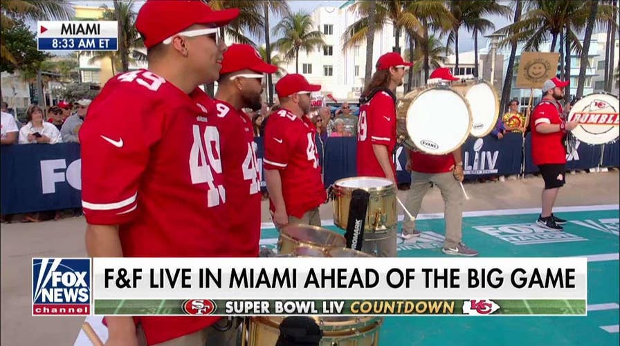 Chiefs drumline & 49ers drumline on 'Fox & Friends'