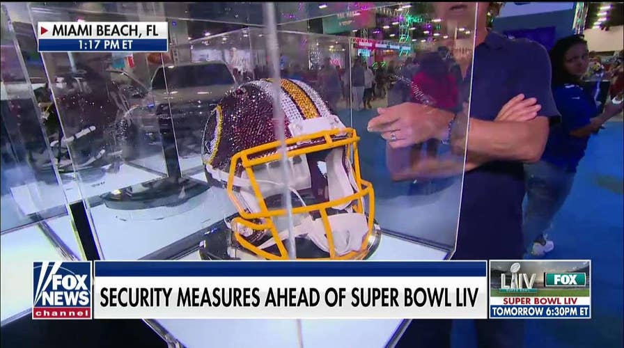 Phil Keating shows security measures ahead of Super Bowl LIV