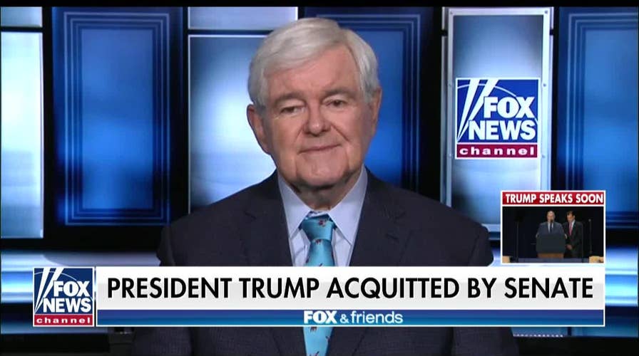 Newt Gingrich: President Trump acquitted, Nancy Pelosi acting 'childish'