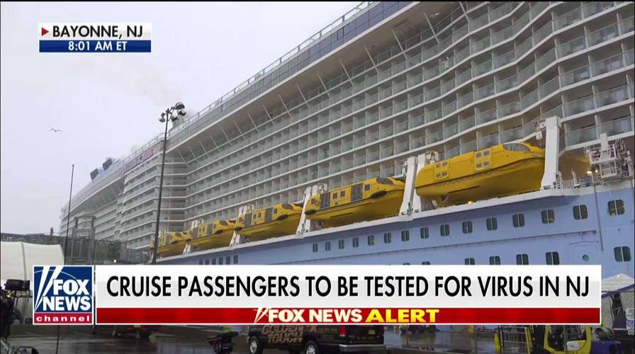 Todd Piro talks with Royal Caribbean passengers deboarding possible coronavirus cruise s