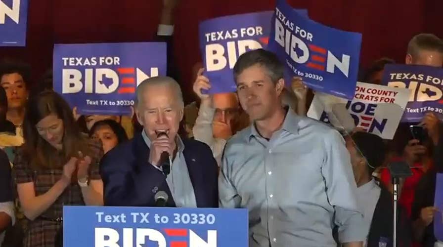 O'Rourke endorses Biden at Dallas rally on eve of Super Tuesday, as ex ...