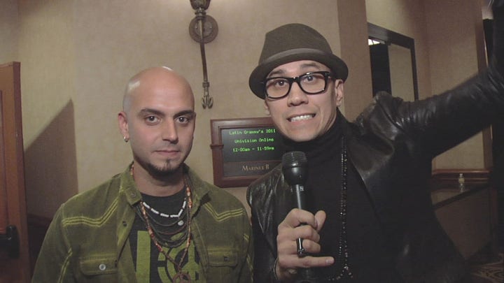 Backstage at the 2011 Latin GRAMMY Awards