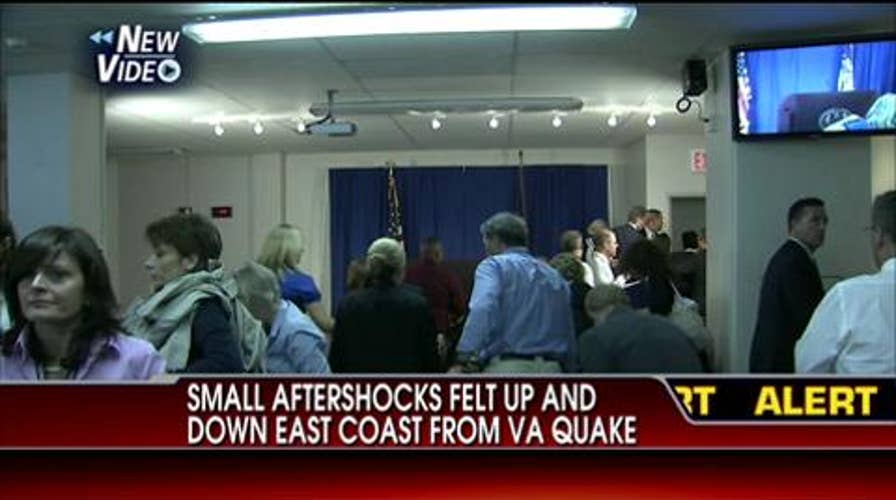 VIDEO: People Run Out of Dominique Strauss-Kahn Press Conference Because of Shaking From D.C. Earthquake