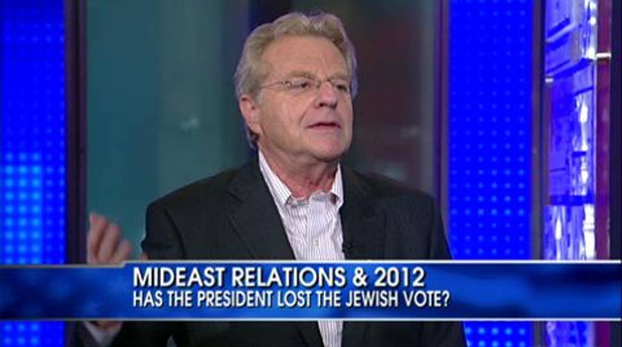 Former Talk Show Host Jerry Springer on Whether or Not President Obama Will Lose the Jewish Vote in 2012