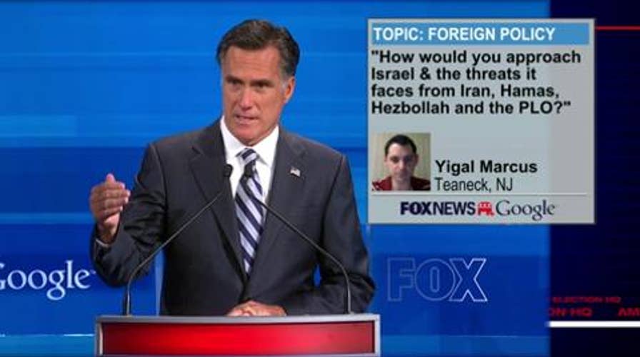 Romney Stands By Israel