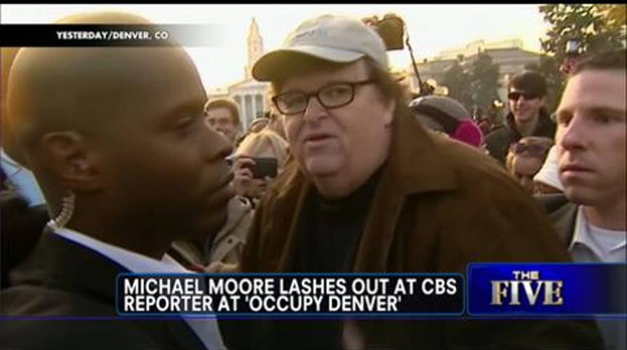 Michael Moore Lashes Out at CBS Reporter at Occupy Denver Protests