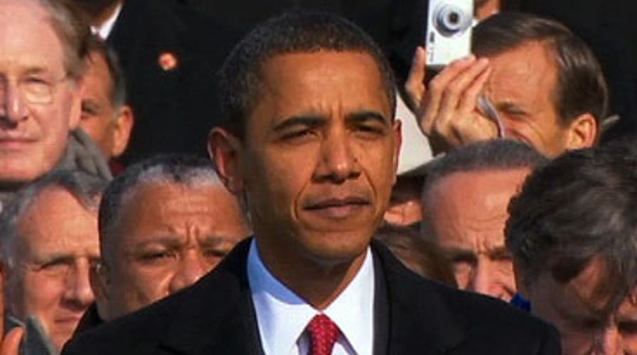 Barack Obama Takes Oath of Office