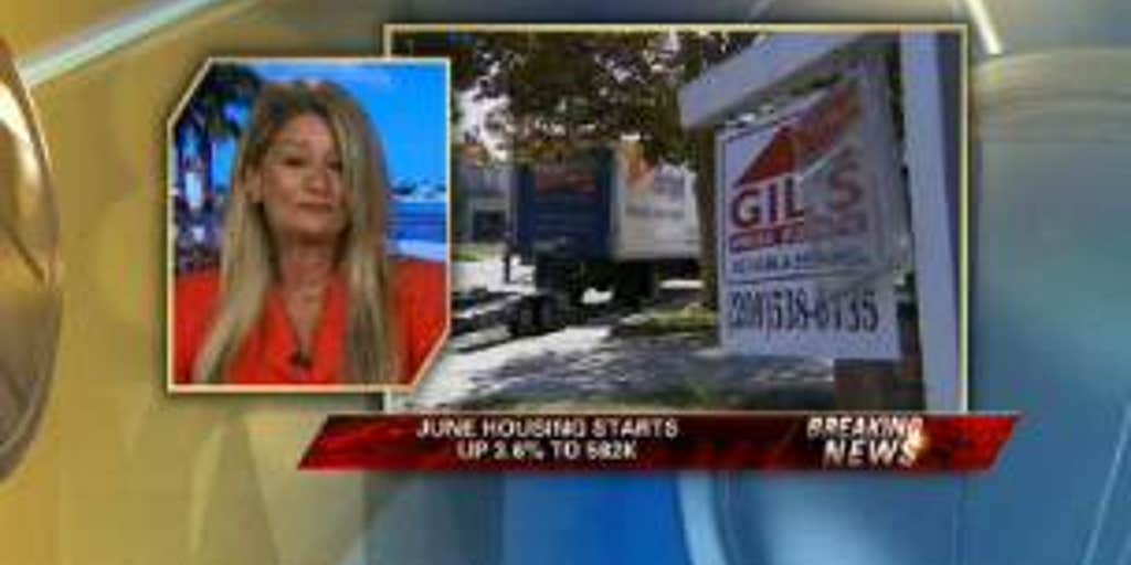 June Housing Starts Up 3.6 Fox Business Video
