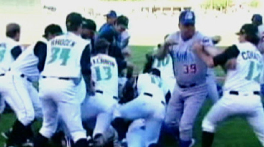 Baseball Brawl Caught on Tape