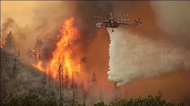 Wildfires rage through Idaho