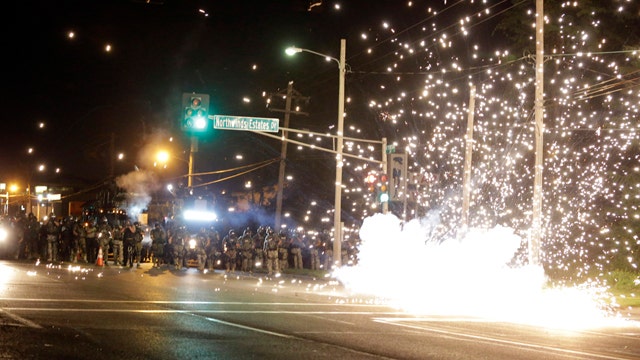 What role did social media play in Ferguson violence?