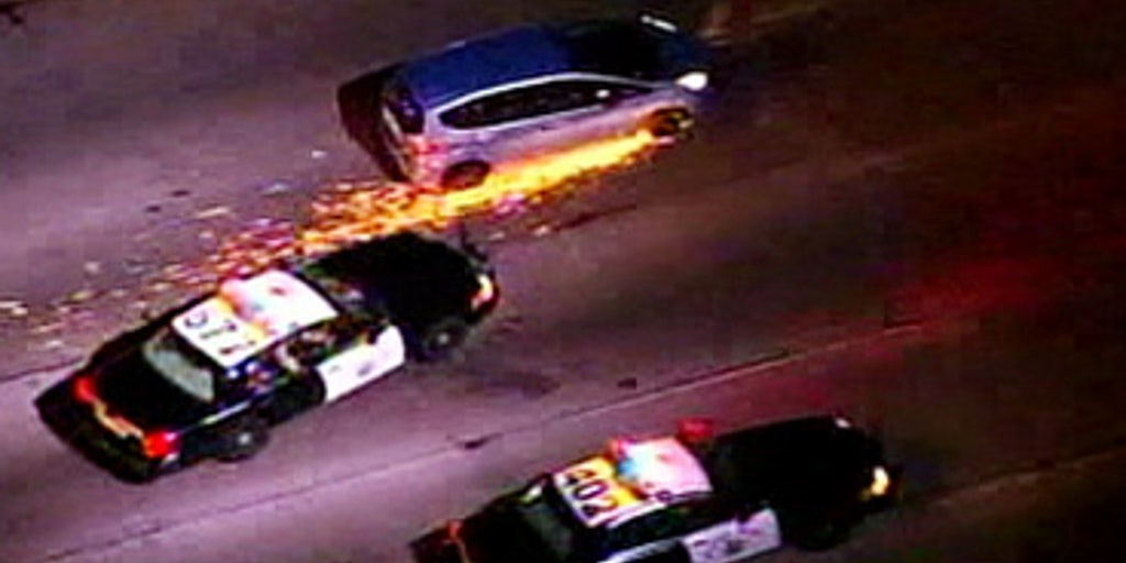 Sparks fly during car chase fox news video