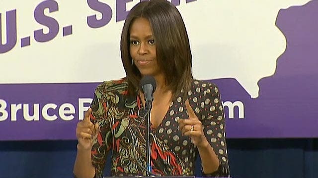 Michelle Obama mispronounces candidate's name