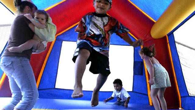 2 toddlers injured after bounce house accident