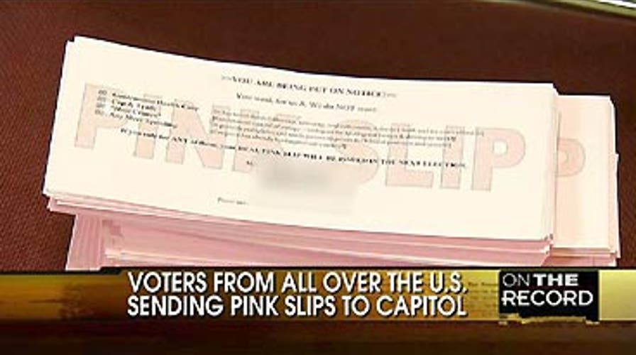 Congress Gets the 'Pink Slip'