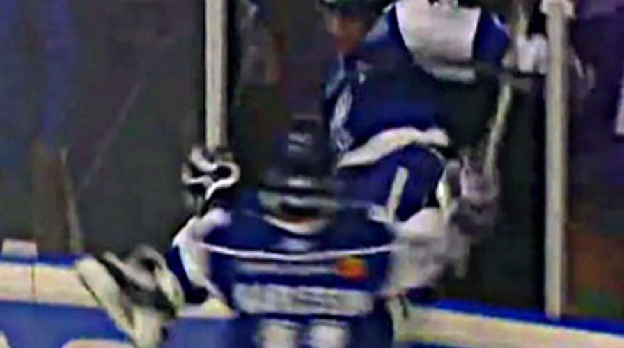 Hockey Celebration Fail