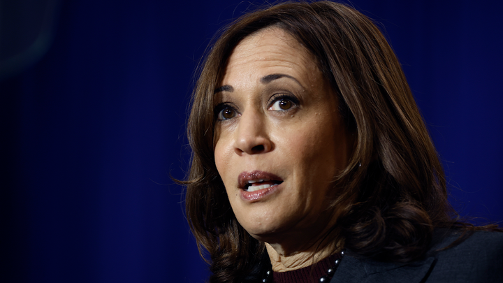 Vice President Kamala Harris delivers remarks at the DNC summer meeting