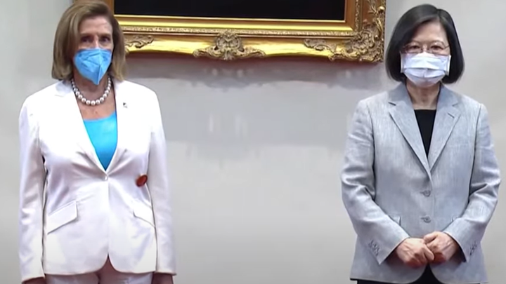 US House of Representatives Speaker Nancy Pelosi meets with Taiwanese President Tsai Ing-wen