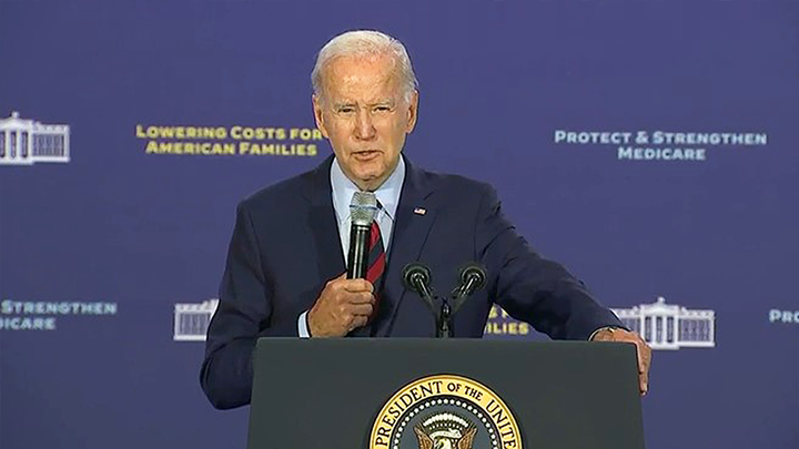 Biden speaks on Social Security, Medicare and prescription drug costs