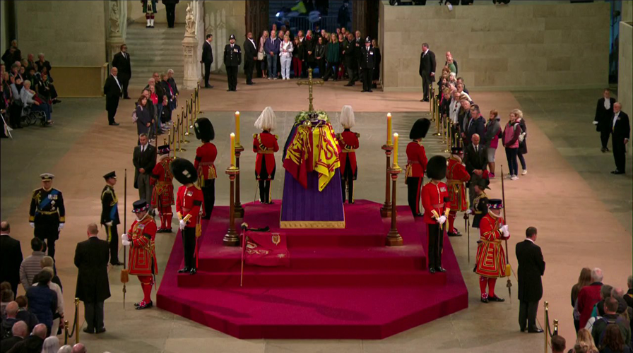 Queen Elizabeth II lies in state