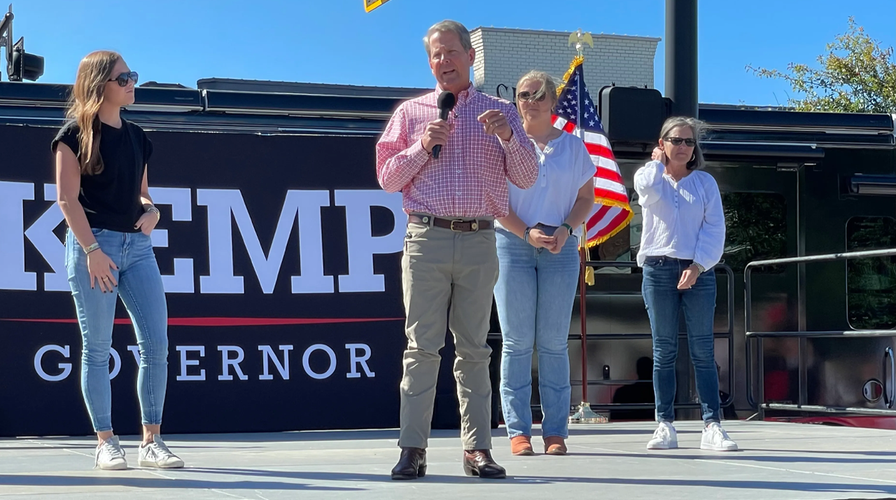 Georgia Gov Kemp holds rally as he makes final pitch to voters