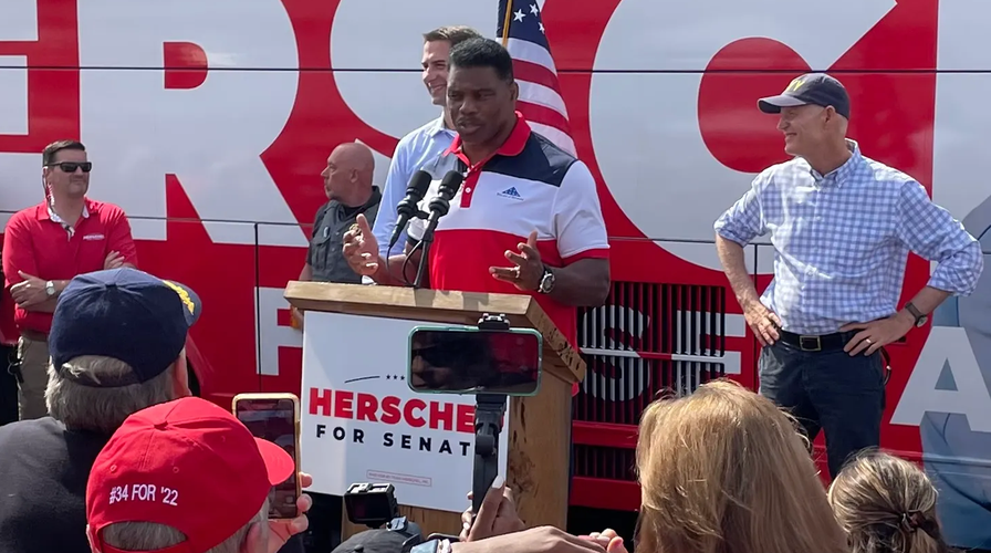 WATCH LIVE: GA Senate candidate Herschel Walker holds bus tour stop