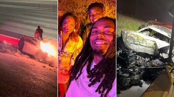 Vikings player helps rescue man from burning car: 'Right place at the right time'