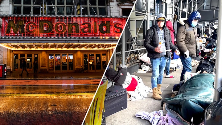 Dem calls out his own party as city turns shuttered McDonald's into 'mega shelter' for migrants