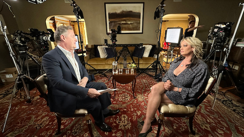 Piers Morgan talks exclusively with the woman at the center of Donald Trump's indictment.