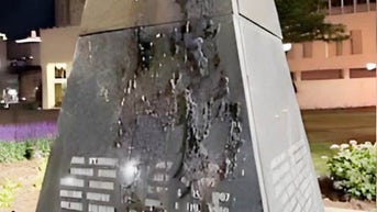 Kentucky memorial honoring fallen police officers vandalized with American flag burnings
