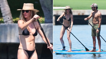Gisele Bündchen shows off toned body with instructor as romance rumors swirl