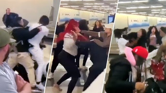 Wild video captures massive brawl at Chicago's O'Hare airport, leading to arrests