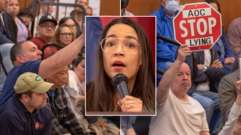 AOC makes controversial statement on debt limit at chaos-filled town hall