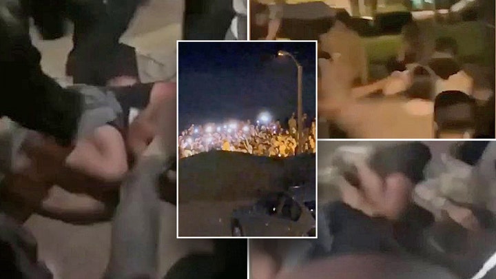 Horrific video shows mob of teenagers allegedly assaulting group of Marines