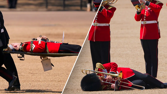 Soldiers faint in front of Prince William amid scorching temps during rehearsal