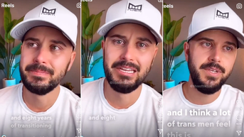 Trans man goes viral after getting emotional about life after gender transition
