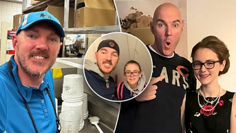 Dad takes a second job at daughter's workplace to spend more time with her