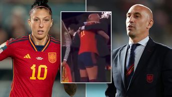 Soccer player kissed by boss after World Cup win breaks her silence as scandal swirls