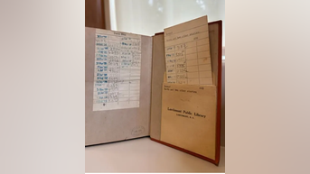 Library receives book 90 YEARS late