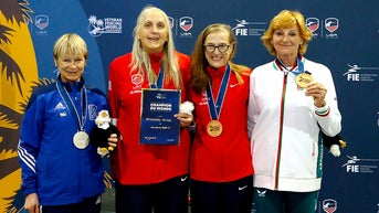 Trans fencer competing in women's category beats 14-time champion for world title