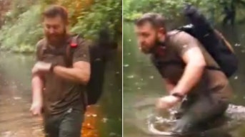 Video shows biologist getting struck by lightning while filming