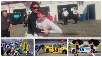 Death threats fly during bloody NASCAR fight, mom accuses driver of assault