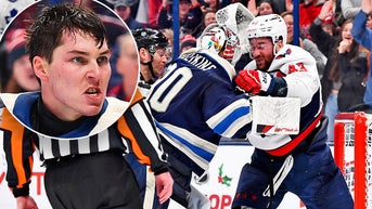 Blue Jackets goaltender unleashes on infamous NHL agitator Tom Wilson in brawl