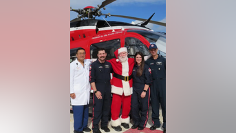 SANTA thanks docs who saved him