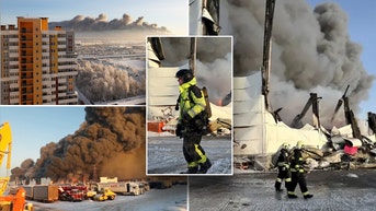 Inferno destroys warehouse for country's largest online retailer as workers scramble in 'horror'