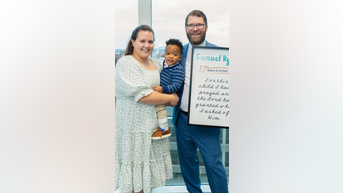 Couple adopts BABY left at fire station