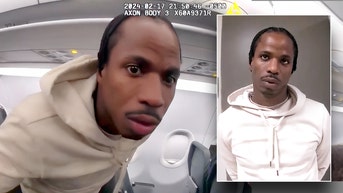 Video shows police arresting fugitive on plane after he escaped traffic stop