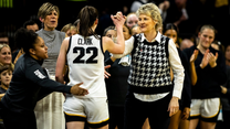 Iowa coach downplays Caitlin Clark breaking Pete Maravich's record, makes it all about gender