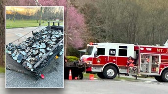 Trailer of Bibles intentionally set on fire in front of church on Easter Sunday